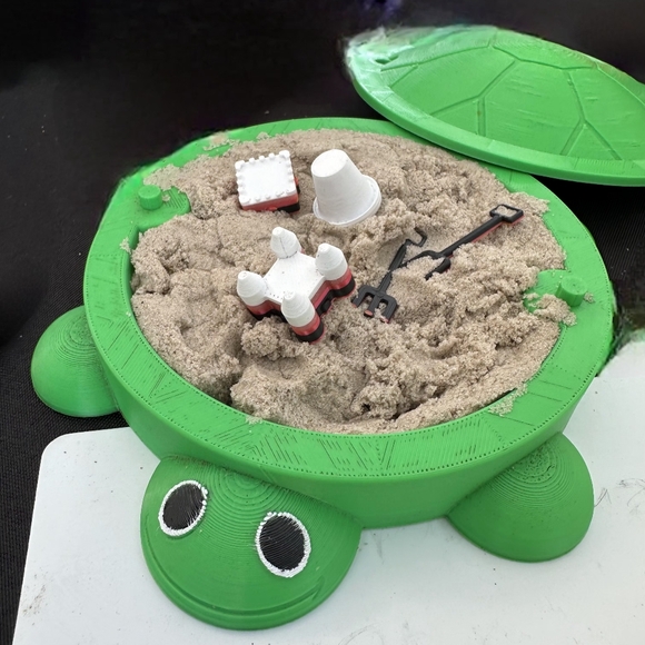 Hand Crafted Other - 3D Printed Turtle Sandbox/ Zen Garden